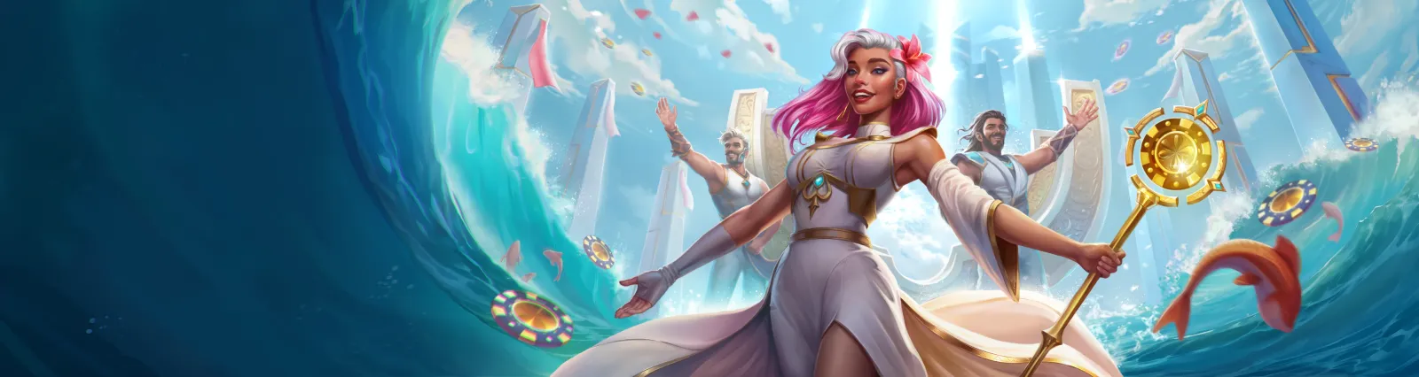 Casea Casino – baner kasyna z morską ilustracją